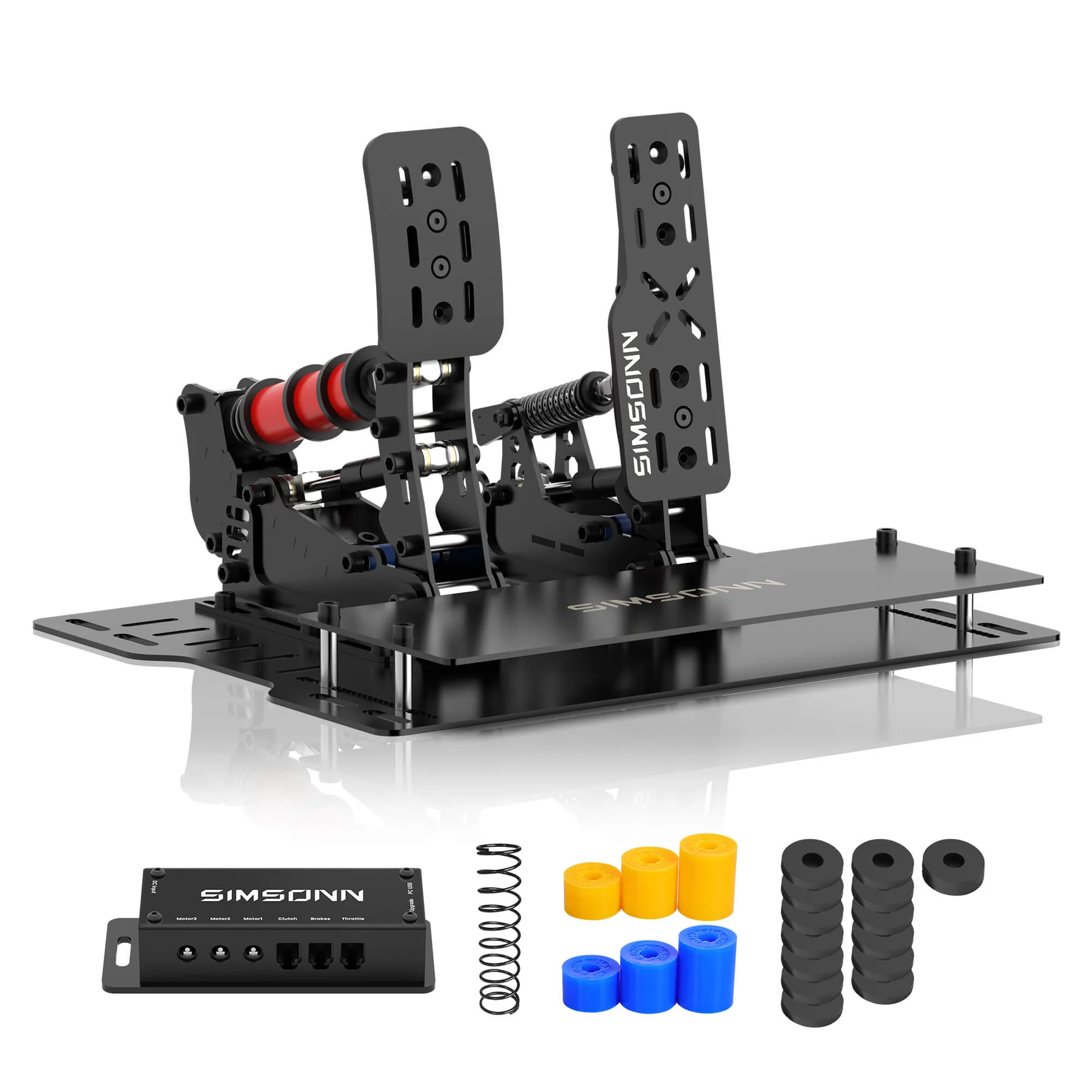Pedalbox Pedal Plus X SIMSONN Simulator Simracing - Negro - Imagen 6