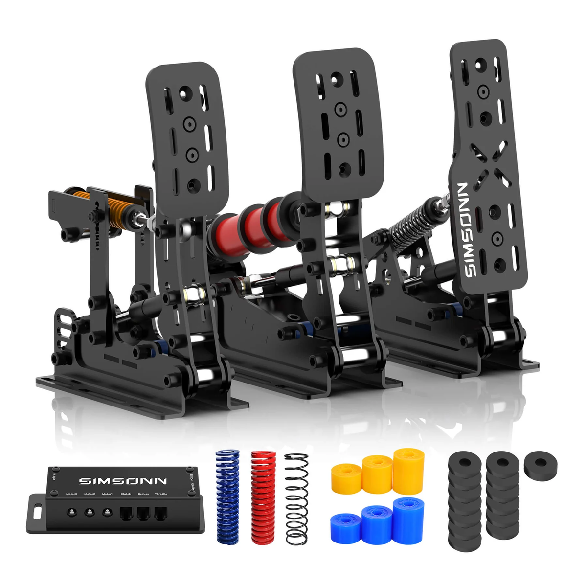 Pedalbox Pedal Plus X SIMSONN Simulador Simracing - Negro - Imagen 6