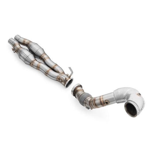 Downpipe AUDI RS3 8Y 2.5 TFSI con Protector Térmico y Silenciador