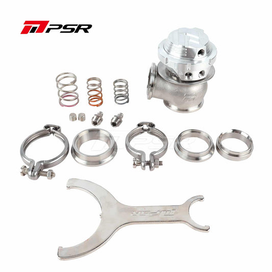 Pulsar PSR Wastegate 38mm Dual Vband Externa, Nueva Generación, Plata