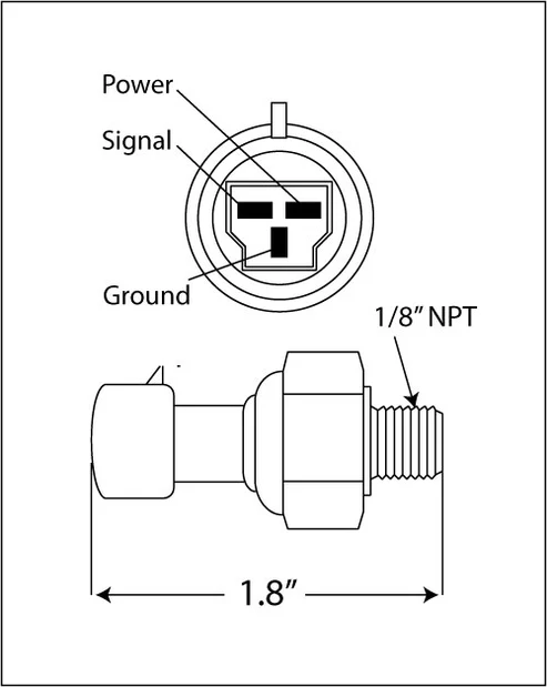 Sensor Prosport Premium de Presión de Aceite/Combustible