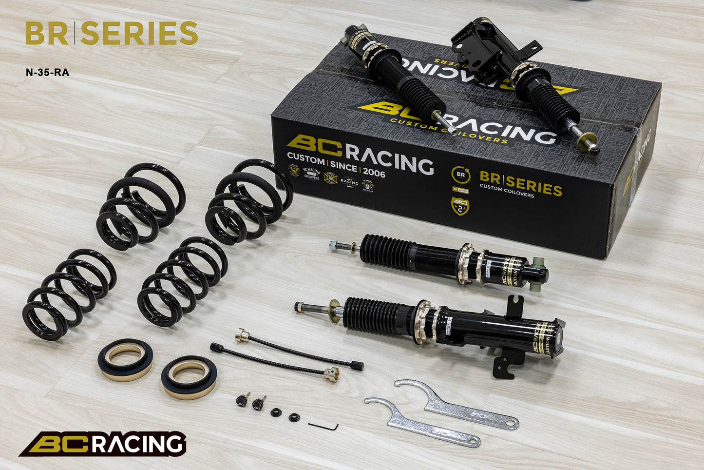 Suspensión de Muelles Helicoidales BC Racing Q-04-BR-RN para Chevrolet Camaro 2009-2013 - Imagen 3