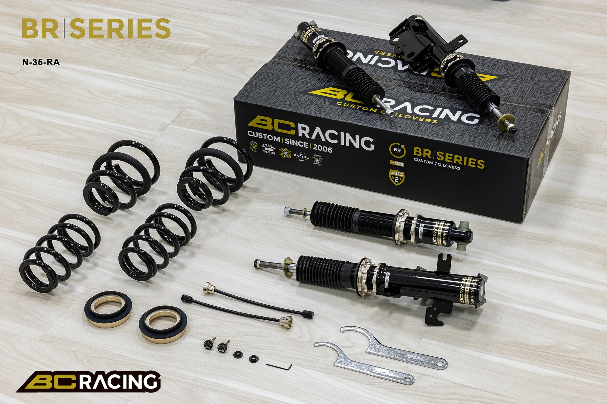 Suspensión de Muelles Helicoidales BC Racing Q-04-BR-RN para Chevrolet Camaro 2009-2013 - Imagen 3