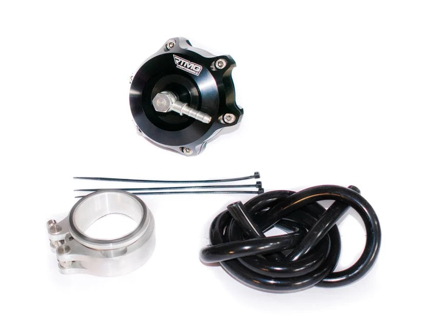 Kit Válvula Blow Off RTMG Performance 50mm Rodamientos con V-Band Acero Inox Negro