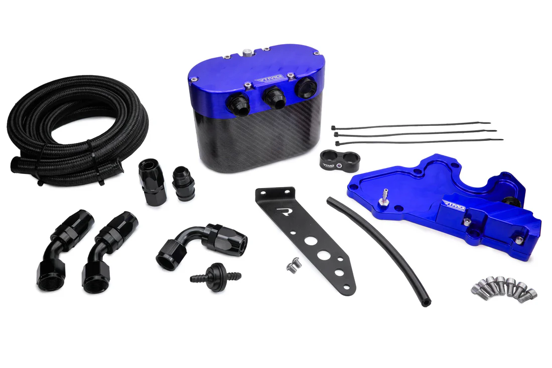 Catch Can de Carbono RTMG Performance VW Golf R MK8/Cupra 2.0 TSI EA888.4 Azul - Imagen 4