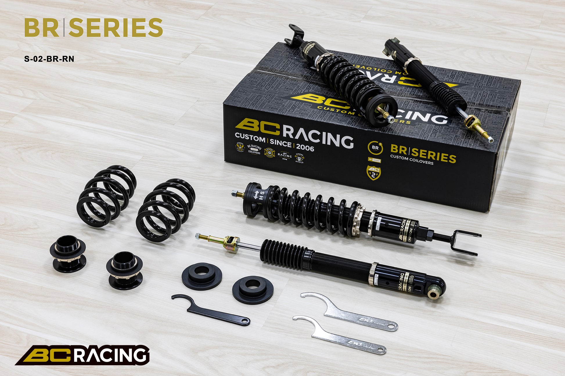 Suspensión de Muelles Helicoidales BC Racing S-02-BR-RN para Audi A4 B6/8E/B7 2001-2006 - Imagen 2