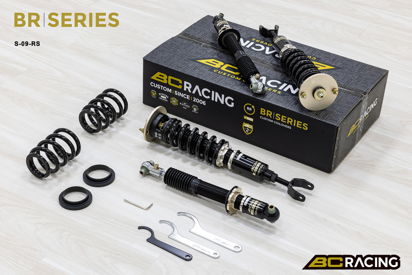 Suspensión de Muelles Helicoidales BC Racing S-09-BR-RS para Audi A4/S4 AWD B5 1995-2002 - Imagen 3