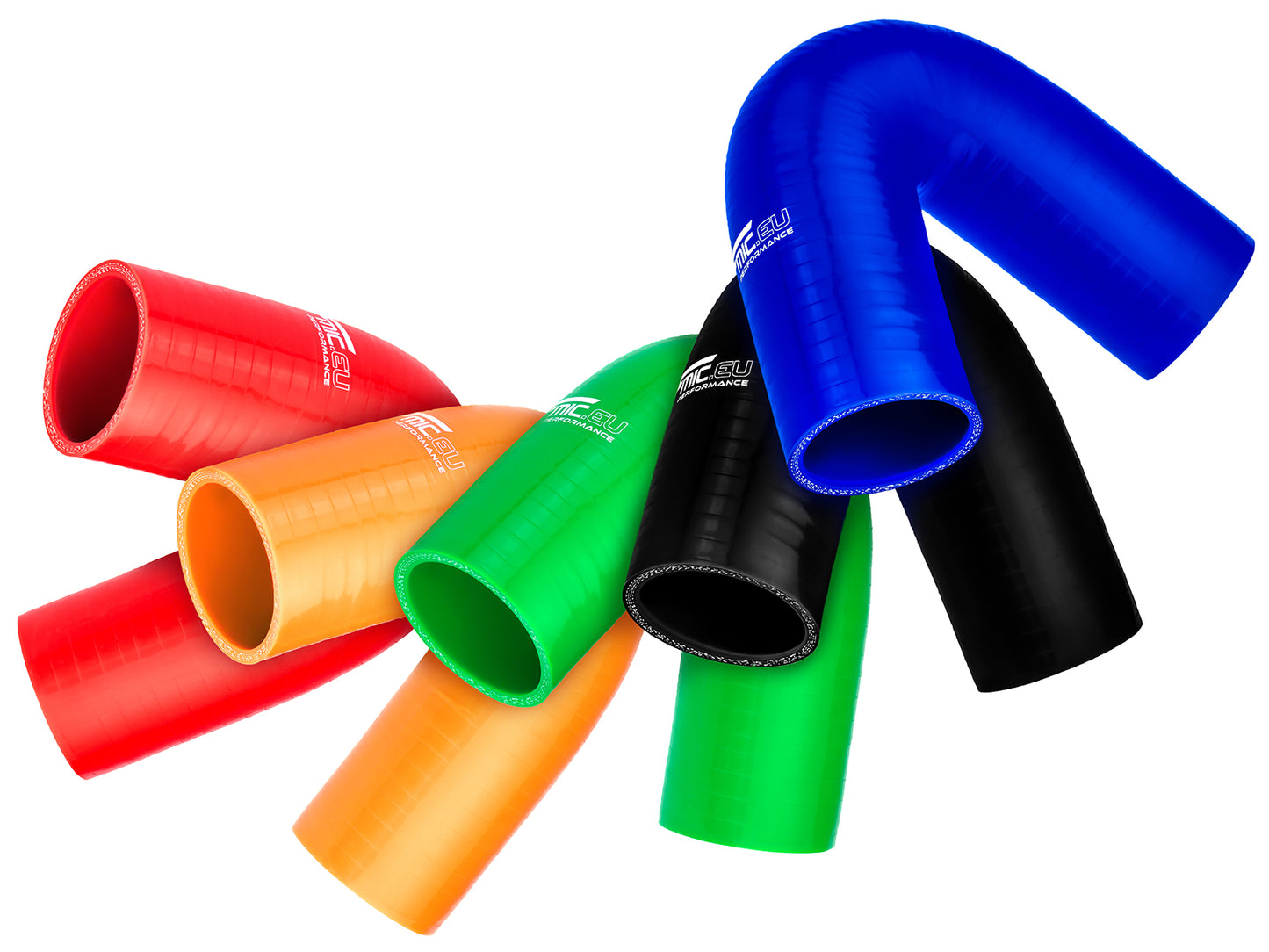 Codo de Silicona 135° 35mm Negro