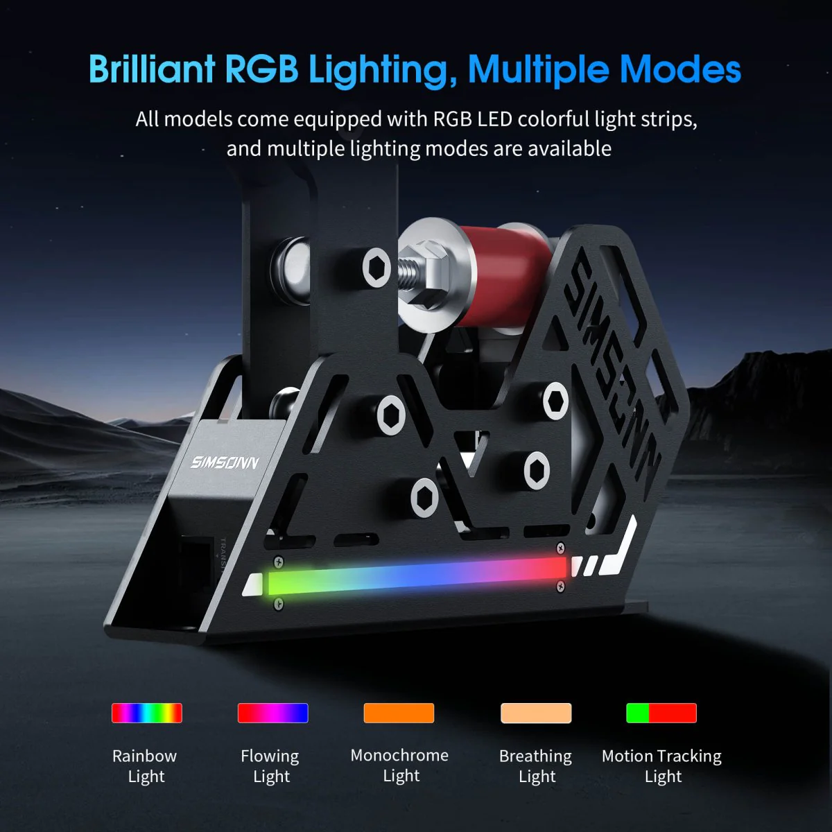 Freno de Mano SIMSONN HB Pro Racing RGB Simulador Simracing - Imagen 6