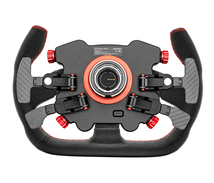 Levas GT 325mm Tipo C de Cuero SIMAGIC para Simulador Simracing - Imagen 2