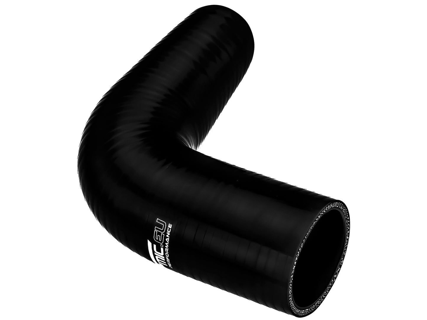 Codo de Silicona 90° 22mm Negro