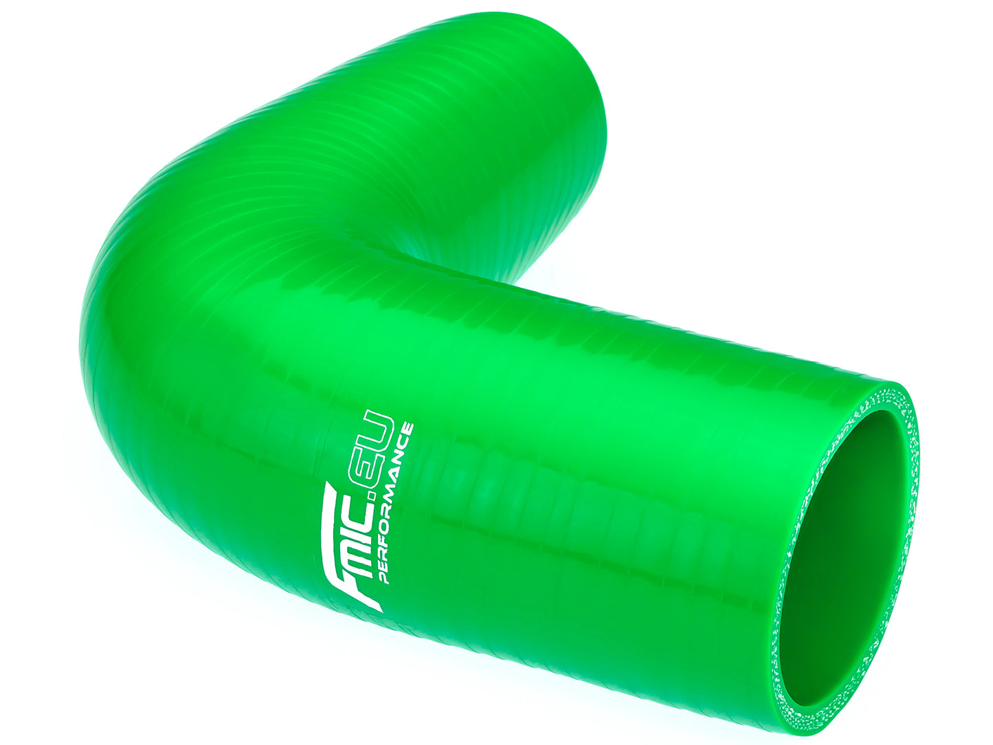 Codo de Silicona 90° 83mm Verde - Imagen 2