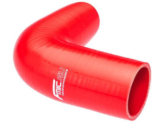 Codo de Silicona 90° 80mm Rojo