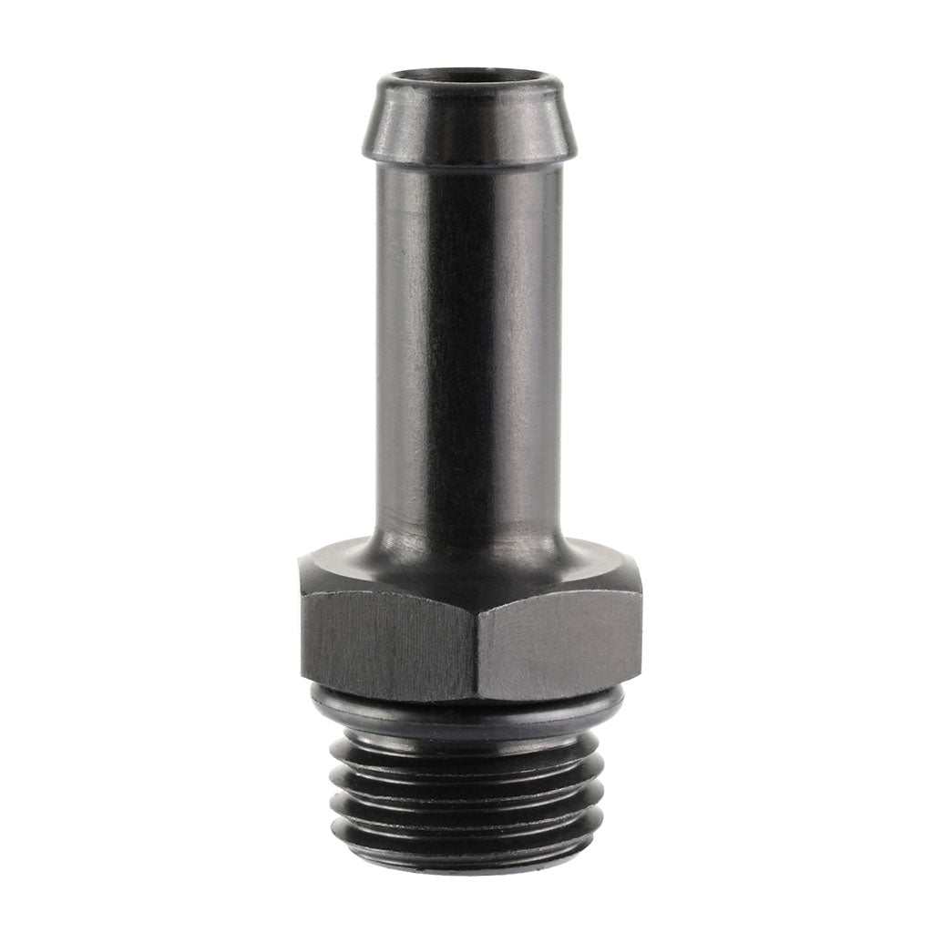 Racor Recto -6 AN ORB Macho a Manguera 10mm 3/8"", Negro TS-OH-0610-BK