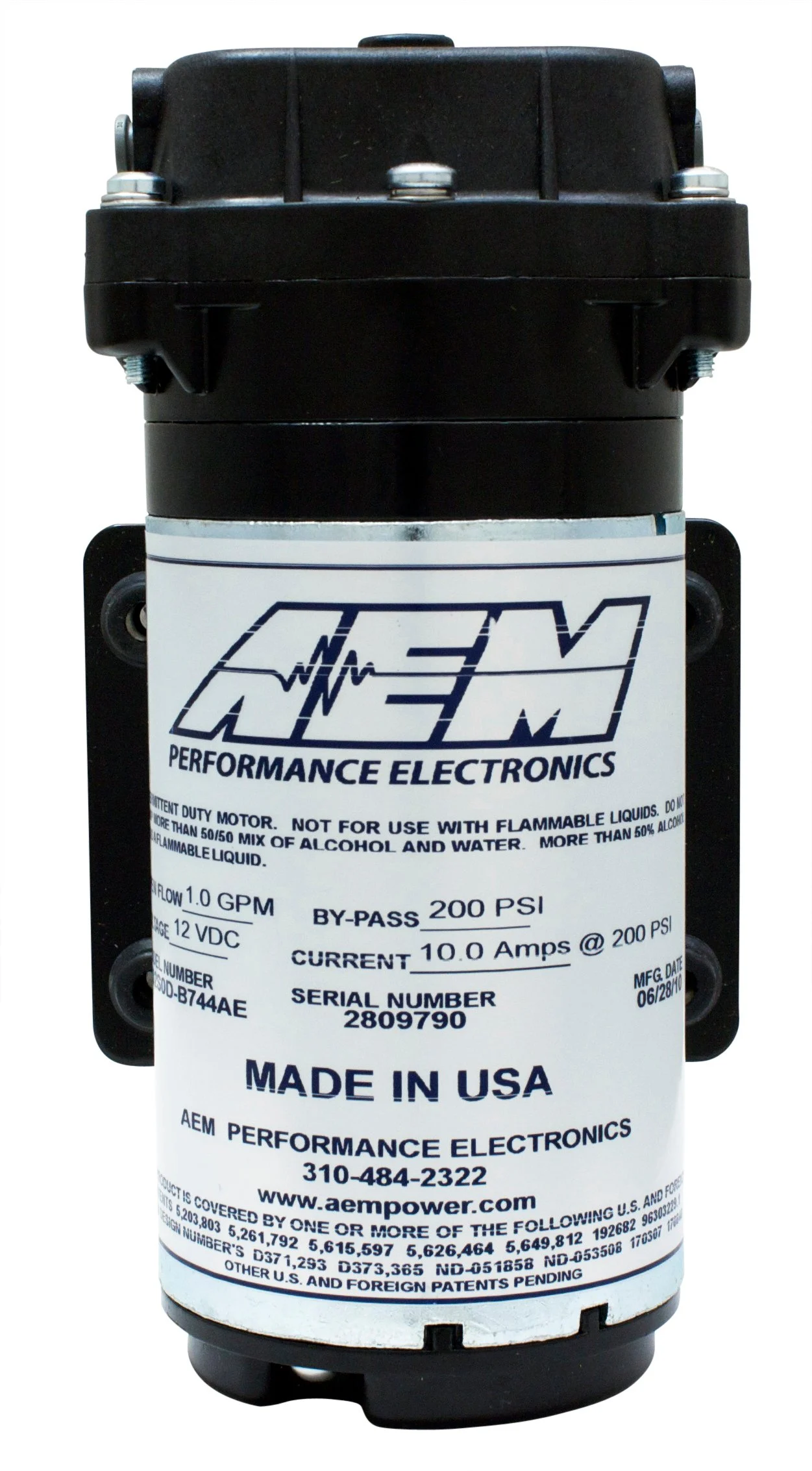 Manguera AEM Agua/Metanol Push-Lock 1/4" Bomba AEM-30-3015 - Imagen 2