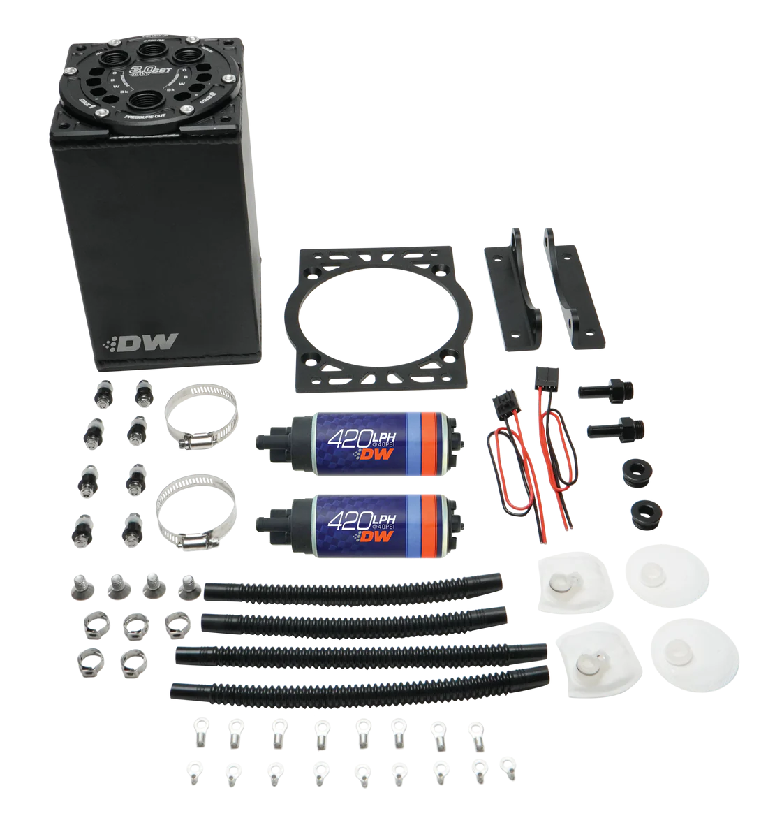 Depósito Anti-Oleaje 3.0L con 2 Bombas DW420 DeatschWerks