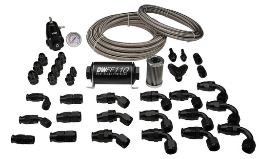 Kit de fontanería de retorno PTFE 8AN / 6AN DeatschWerks para Toyota Supra A90 / BMW M3 / M4