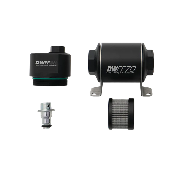 Regulador Filtro Combustible Billet 70mm 10 Micras DWFFR-X DeatschWerks