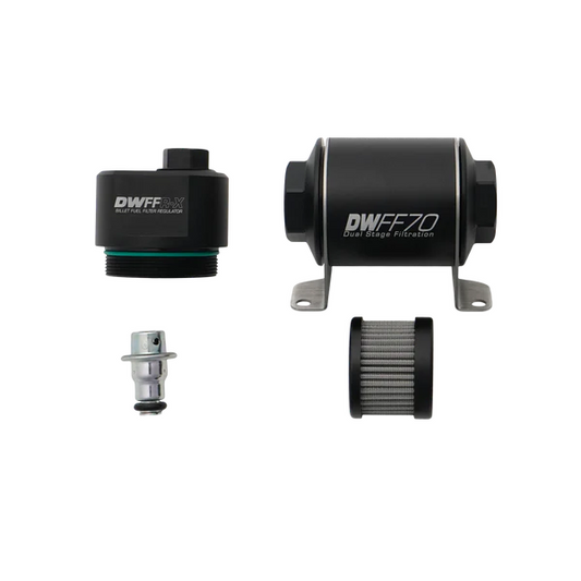Regulador Filtro Combustible Billet 70mm 10 Micras DWFFR-X DeatschWerks