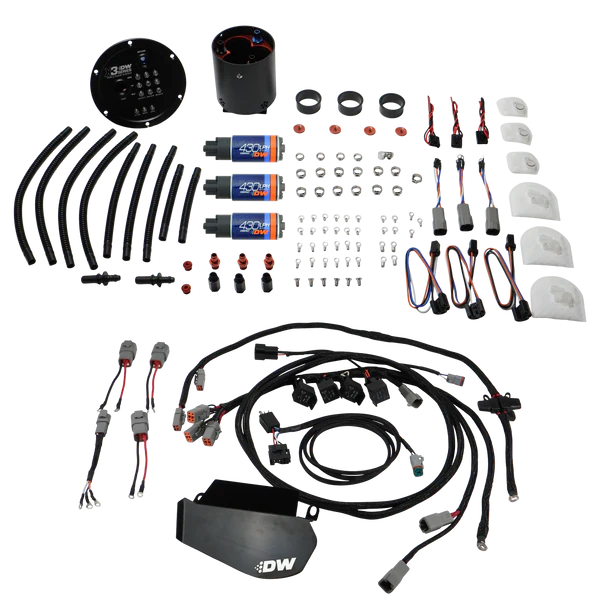 Módulo X3 Triple Bomba con Bombas DW430c y Mazo DeatschWerks Nissan GT-R R35 09-24