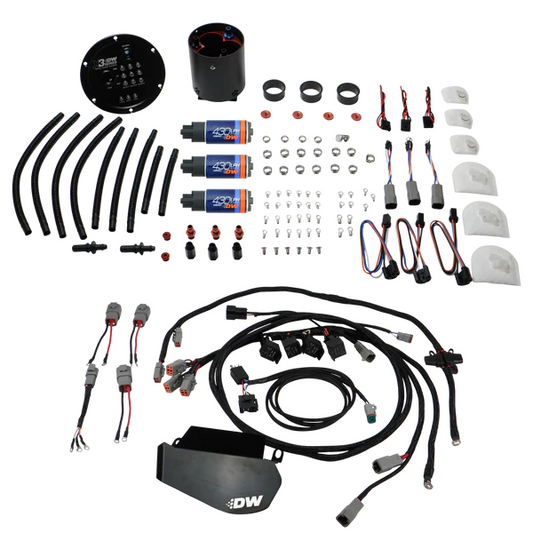 Módulo X3 Triple Bomba con Bombas DW430c y Mazo DeatschWerks Nissan GT-R R35 09-24