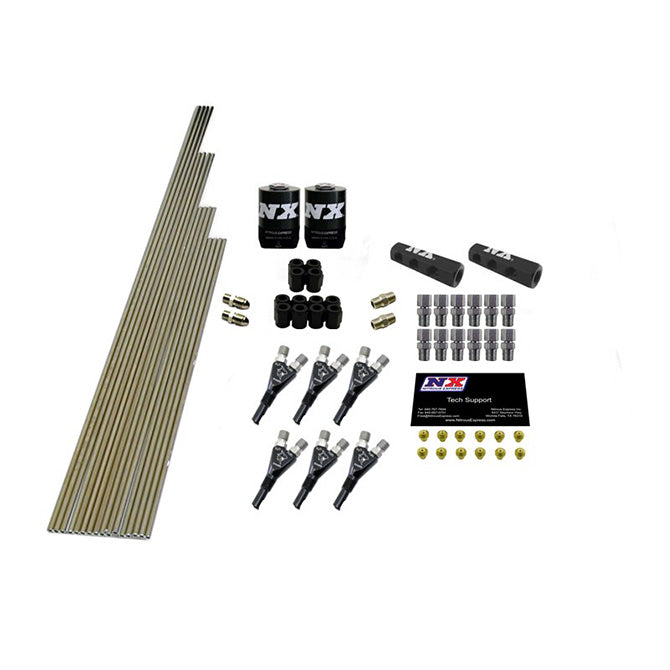 Kit de Plomería Shark 6 Cil. con Solenoides y Jets 150Hp Nitrous Express NX 13391