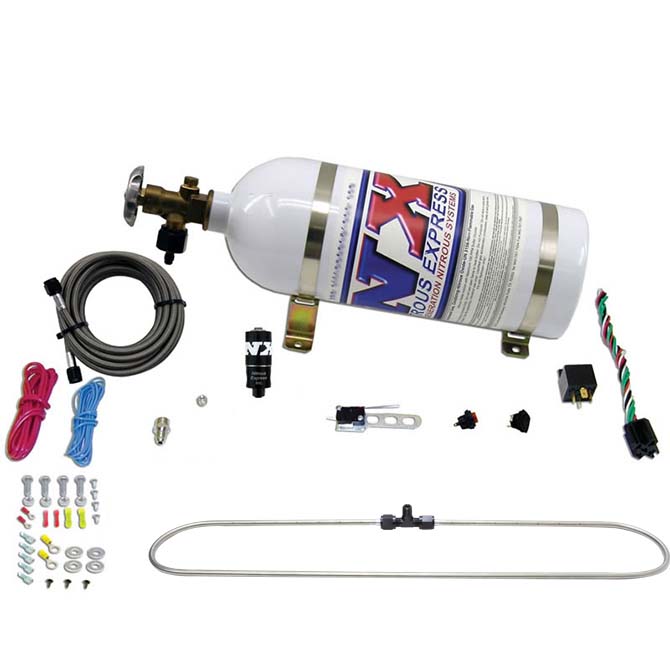Sistema de Anillo de Pulverización N-Tercooler Co2 Botella 10LB Nitrous Express NX 20000C-10