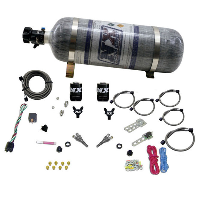 Doble Inyector con Botella Composite 12Lb Dodge V-8 TBI 1992-1995 (50-150Hp) Nitrous Express NX 20213-12