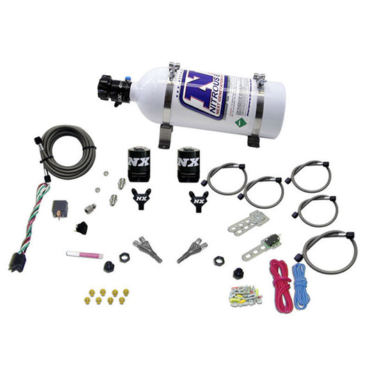 Sistema Nitroso Doble Inyector con Botella 5Lb GM TBI Nitrous Express NX 20218-05 (50-75-100-125HP)