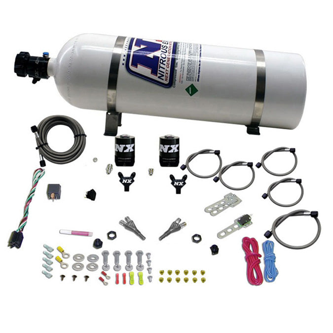 Doble Inyector con Botella 15Lb Dodge Viper EFI (100-300Hp) Nitrous Express NX 20325-15