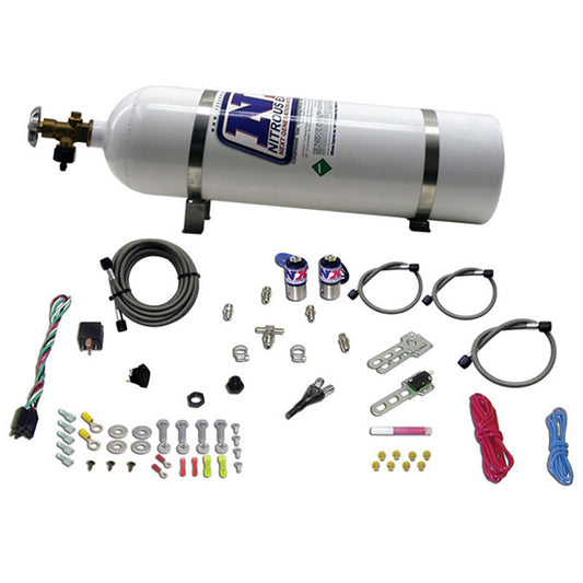 Sistema Nitroso Sub C 25-35-50Hp con Botella 15Lb Nitrous Express NX 20916-15