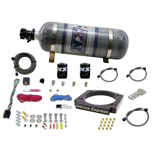 Sistema de Placa Adaptadora 112mm con Botella Carbono 12Lb Nitrous Express NX 20917-12 para GM