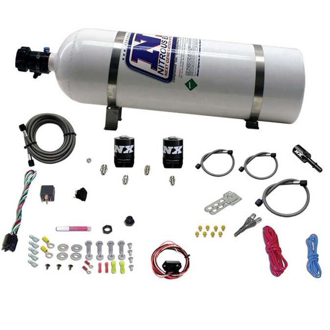 Sistema Nitroso NX 20918-15 (35-150cv) Hemi & Srt8 1 Inyector con Botella 15Lb