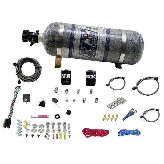 Sistema Monoinyector con Botella de Carbono 12Lb Nitrous Express NX 20920-12 (GM EFI 35-50-75-100-150 Hp)