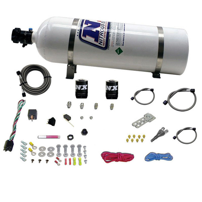 Sistema Monoinyector con Botella 15Lb para Dodge EFI (35-150 Hp) Nitrous Express NX 20921-15