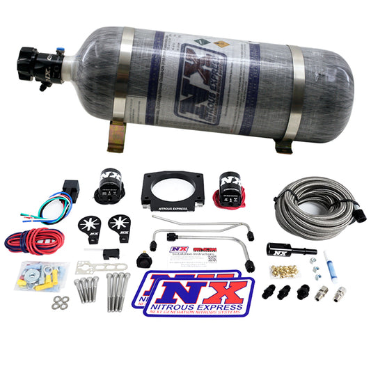 Sistema Nitroso NX 20934S-12 Entrada Simple LS 90mm con Botella Carbono 12Lb (50-400Hp)
