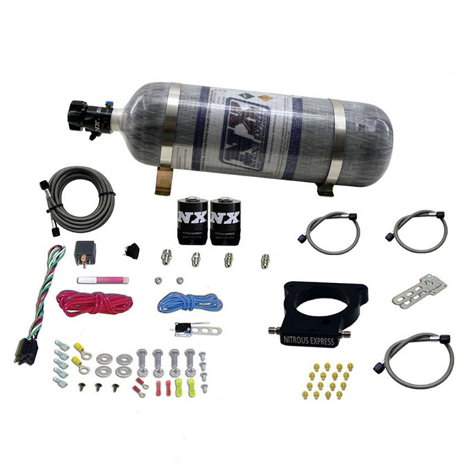 Sistema de Placa Nitroso 3 Tornillos con Botella Carbono 12Lb GM LS Nitrous Express NX 20935-12