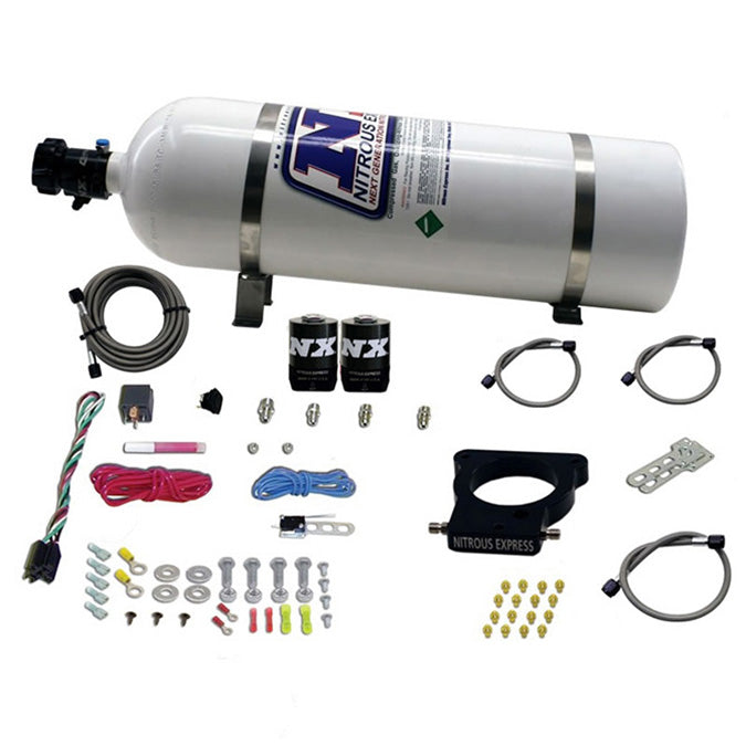 Sistema Nitroso 3 Tornillos con Botella 15Lb GM LS Nitrous Express NX 20935-15