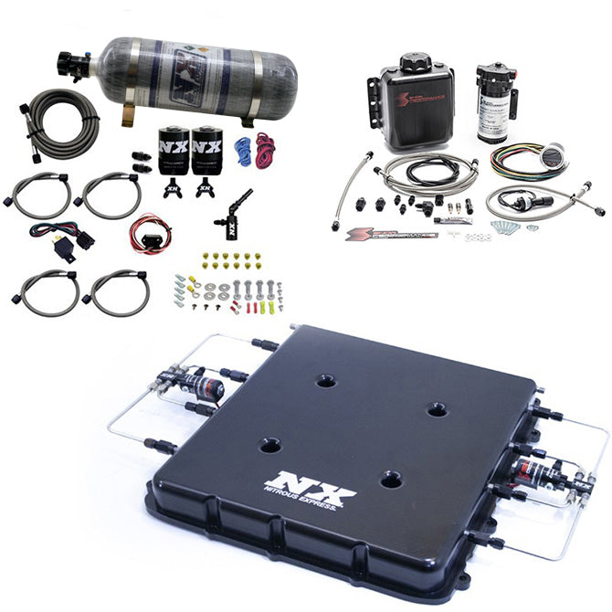 Sistema Nitroso y Metanol con Tapa Billet LT4 Supercharger 12LB Nitrous Express NX 20939BMF-12