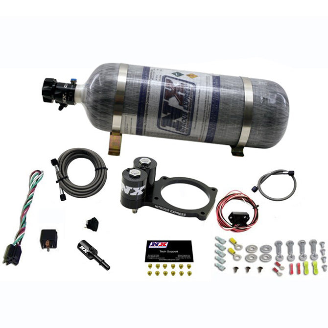 Sistema de Placa de Nitroso con Botella de Carbono 12Lb Dodge Hellcat / Demon Nitrous Express NX 20943-12