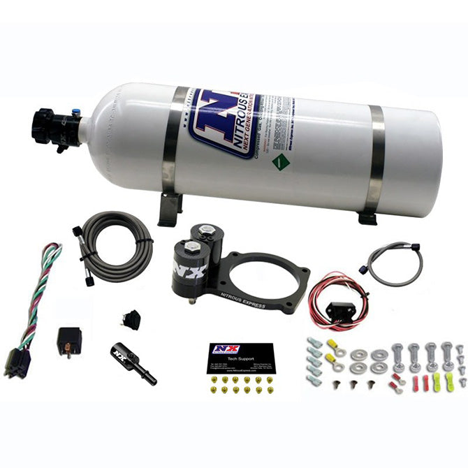 Sistema de Placa de Nitroso con Botella 15Lb Dodge Hellcat/Demon Nitrous Express NX 20943-15