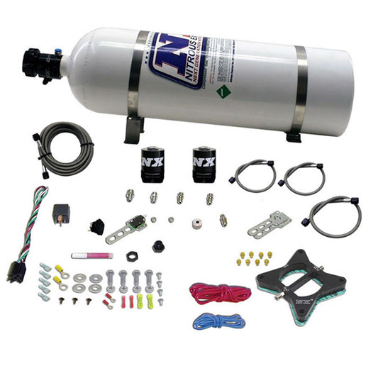 Sistema de 2 Válvulas con Botella 15Lb Ford Mustang 4.6L (50-150Hp) Nitrous Express NX 20946-15
