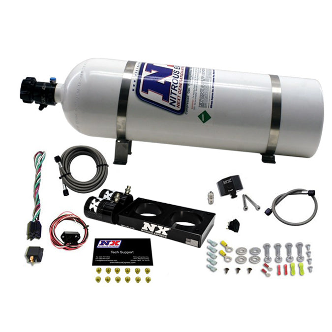 Sistema de 3 Válvulas con Botella 15Lb Ford Mustang 4.6L (35-150Hp) Nitrous Express NX 20947-15