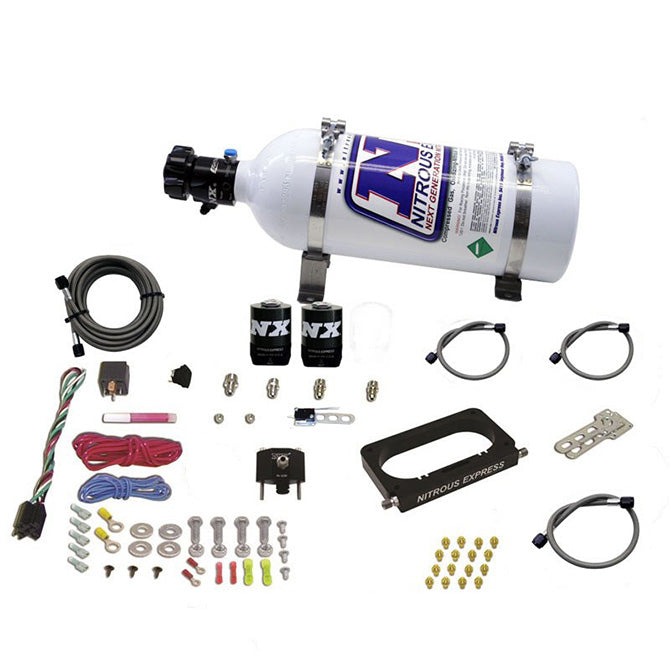 Sistema Nitroso 4 Válvulas, Monoblock + Botella 5Lb Ford Nitrous Express NX 20950-5