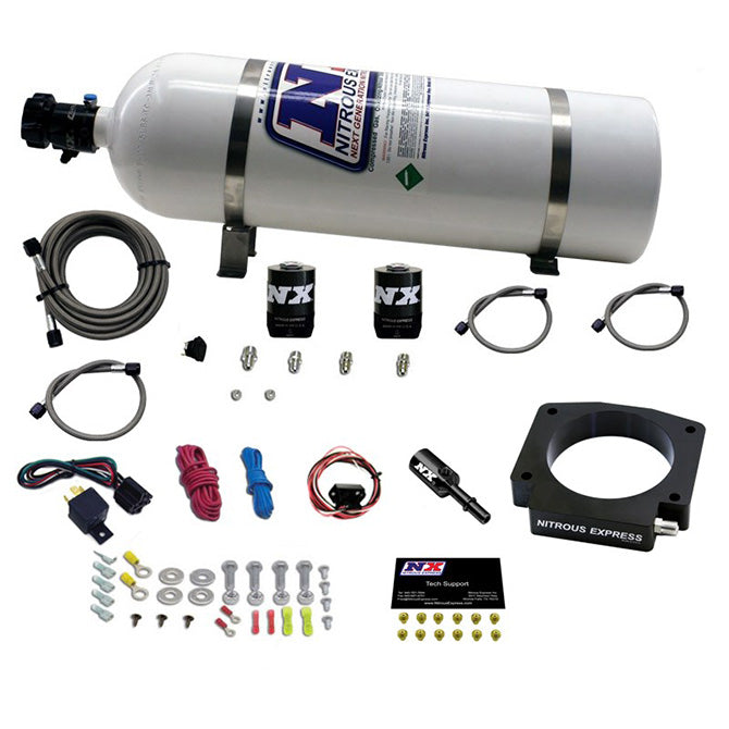 Sistema de Placa de Nitroso con Botella 15Lb Ford Mustang GT350 Nitrous Express NX 20953-15