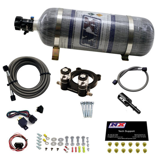 Sistema de Placa de Nitroso con Botella Carbono 12Lb Ford Ecoboost 2.3L Nitrous Express NX 20954-10