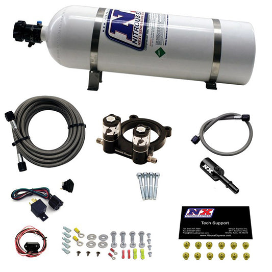 Sistema de Placa de Nitroso con Botella 15Lb Ford 4 Cil. Ecoboost 2.3L Nitrous Express NX 20954-15