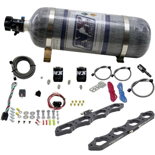 Sistema Direct Port Plate con Botella Composite 12Lb Nitrous Express NX 20956-12 Para Ford Coyote