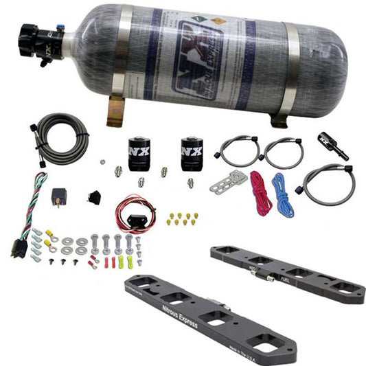 Sistema de Placa Directa con Botella de Carbono 12Lb Nitrous Express NX 20958-12 para 5.7L / 6.1L / 6.4L Hemi