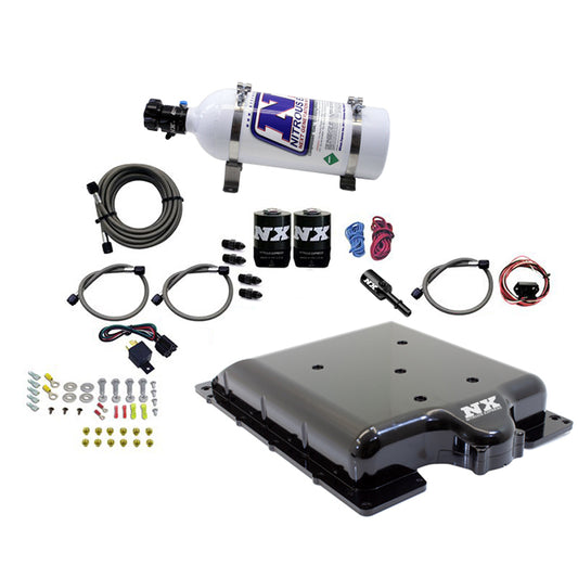 Tapa de Compresor Billet con Nitroso Integrado y Botella 5Lb Dodge Hellcat/Demon Nitrous Express NX 20972-05